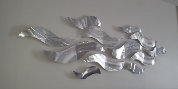 Silver wall art deals