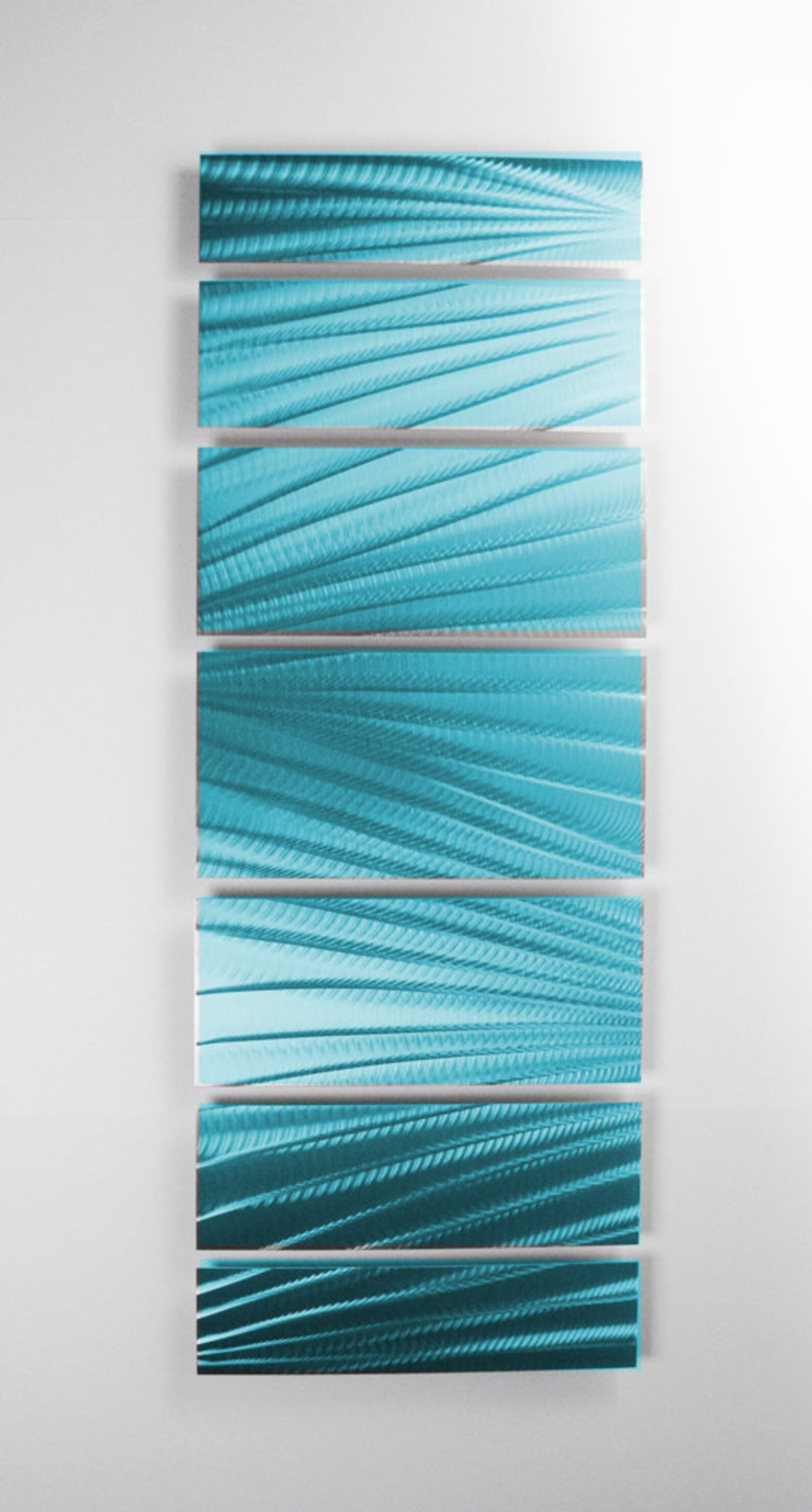 Abstract Wall Art Panels Large Artwork Turquoise Ocean Etsy