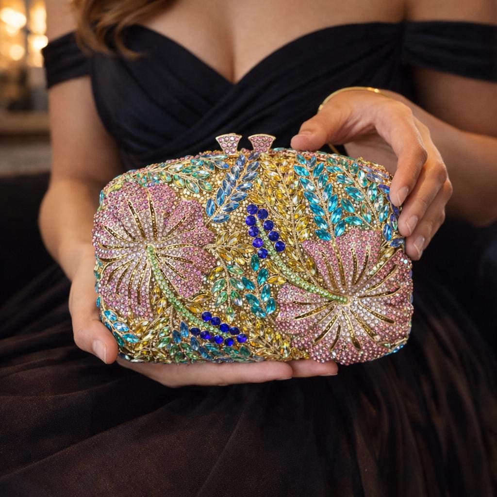 Frauen Strass Abend Handtasche Kristall Strass Clutch Braut Geldbörse für Hochze