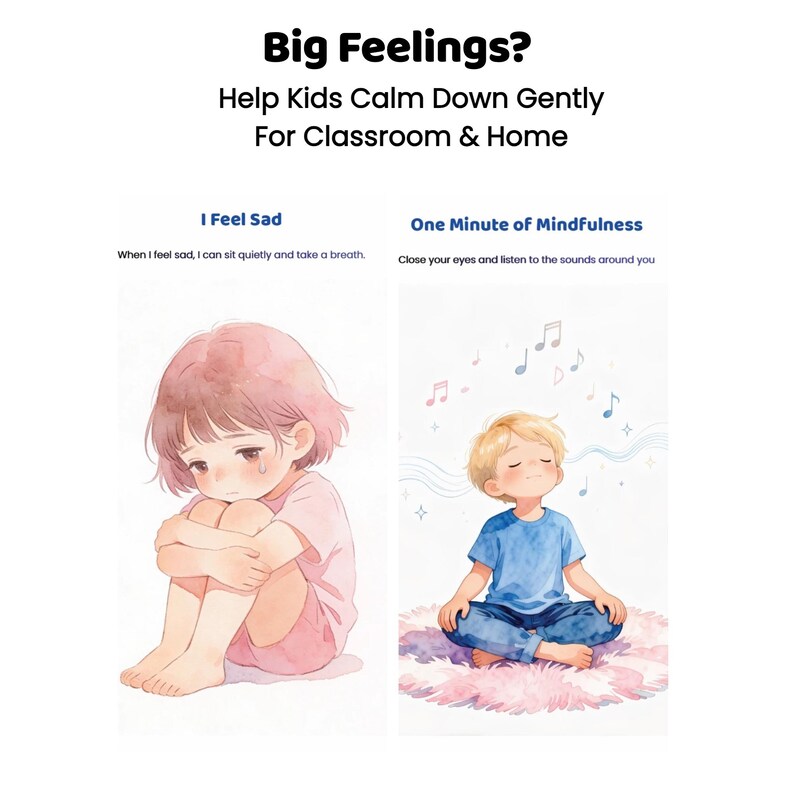 Calm Down Corner Printable for Kids | Emotional Regulation Posters ...