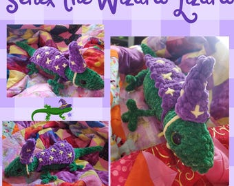 Senex le lézard sorcier | Patron au crochet PDF à téléchargement numérique Patron Amigurumi facile/sans couture