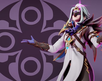 Doctor de Genshin Impact - Archivo STL 3D | Archivo STL de resina | Archivo STL FDM | Descarga instantánea | Figura de fan art