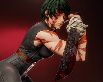 File STL di una figura di ragazza anime | Statua stampabile in 3D di un'eroina fantasy | Kit di montaggio dettagliato in resina | Download digitale