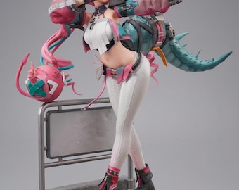 Yvonne aus Arknights – Anime-Mädchenfigur (STL-Datei) | Fantasy-Heldin-3D-Druckstatue | Detaillierter Resin-Bausatz | Digitaler Download