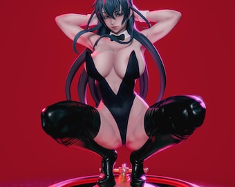 Figura de chica anime en formato STL | Estatua de heroína fantástica para impresión 3D | Kit de resina detallado para garaje | Descarga digital