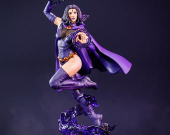 Raven – Anime-Mädchenfigur (STL-Datei) | Fantasy-Heldin (3D-Druck) | Detaillierter Resin-Bausatz | Digitaler Download