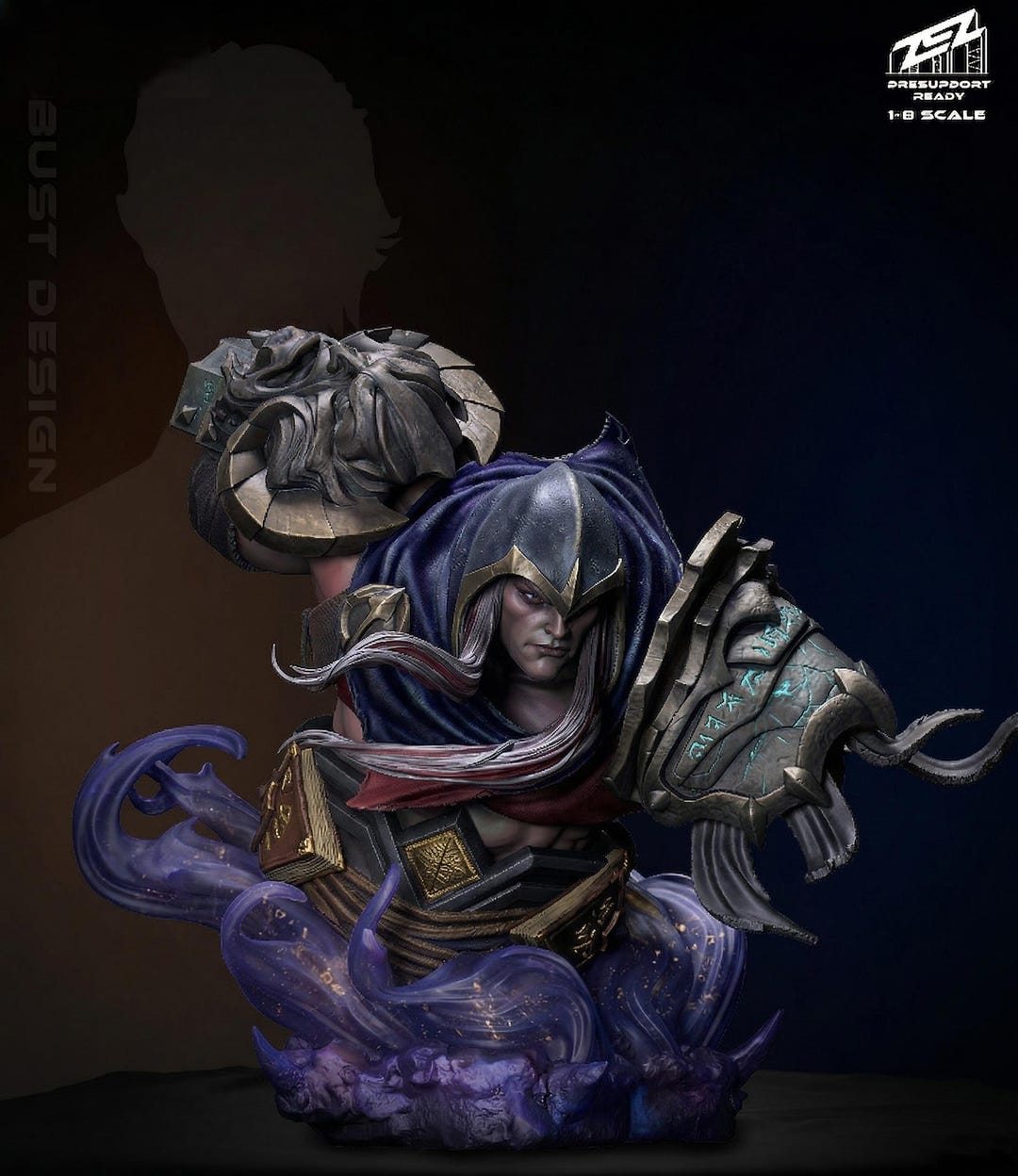 War Bust Darksiders - STL Model for Resin Printer Figure 3D Printing ...