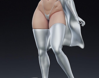 Anime Girl Figure STL File | Fantasy Heroine 3D Print Statue | Detailed Resin Garage Kit | DigitalDownload
