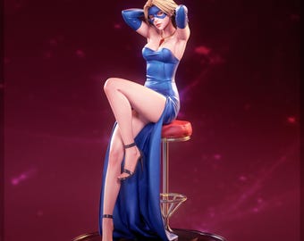 Anime Girl Figure STL File | Fantasy Heroine 3D Print Statue | Detailed Resin Garage Kit | DigitalDownload