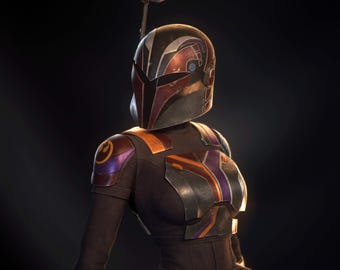 Sabine Wren aus Star Wars – Anime-Figur (STL-Datei) | Fantasy-Heldin (3D-Druck) | Detaillierter Resin-Bausatz | Digitaler Download