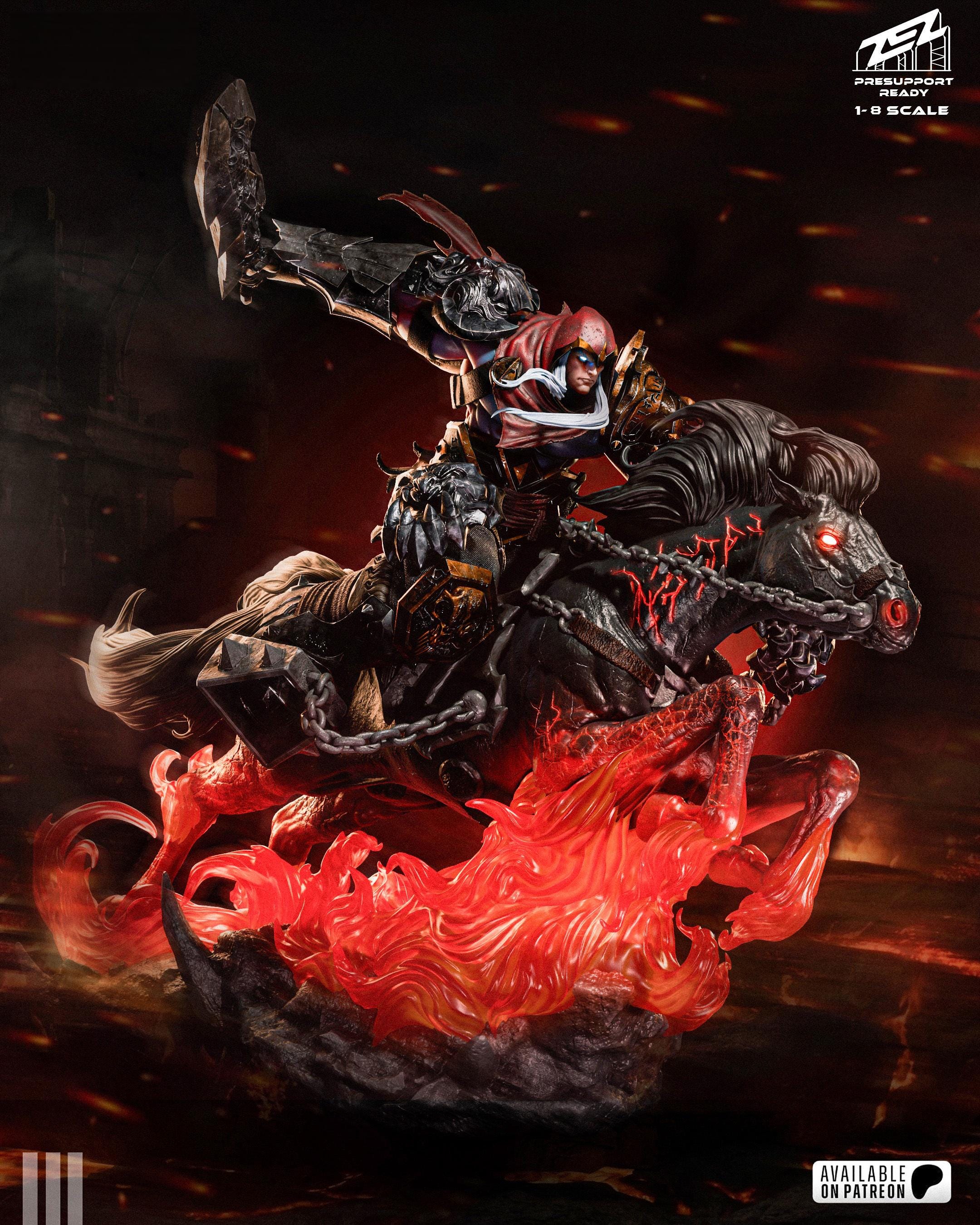 War From Darksiders - STL Model for Resin Printer Figure 3D Printing ...