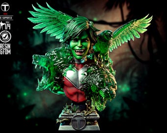 Fantasy Warrior Figure STL File | Super Hero Swordsman 3D Print Statue | Split Resin Model | DigitalDownload