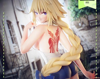 Anime Girl Figure STL File | Fantasy Heroine 3D Print Statue | Detailed Resin Garage Kit | DigitalDownload