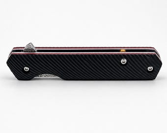 Personalized N690 Steel Folding Pocket Knife, Compact Handle, Liner Lock, Outdoor Companion