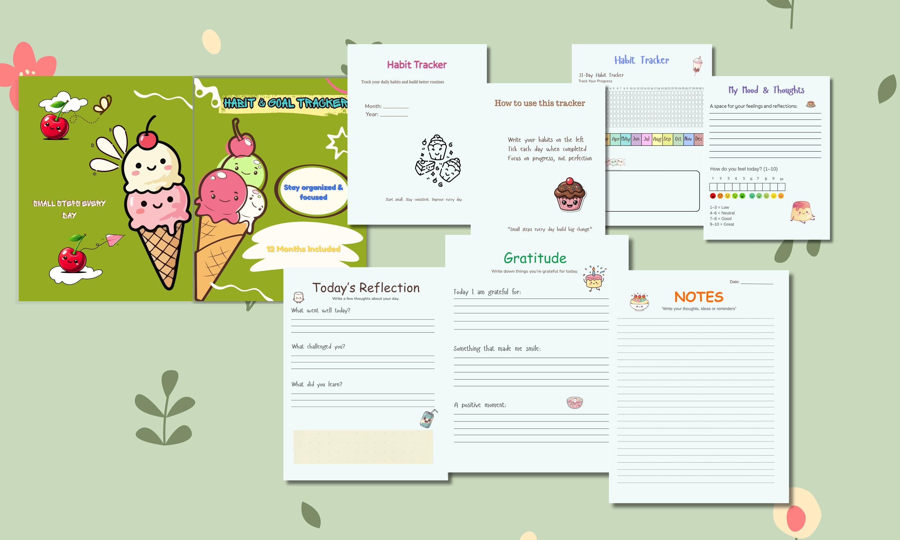 31-day Habit Tracker Printable PDF – A4 / US Letter Size - Etsy Canada