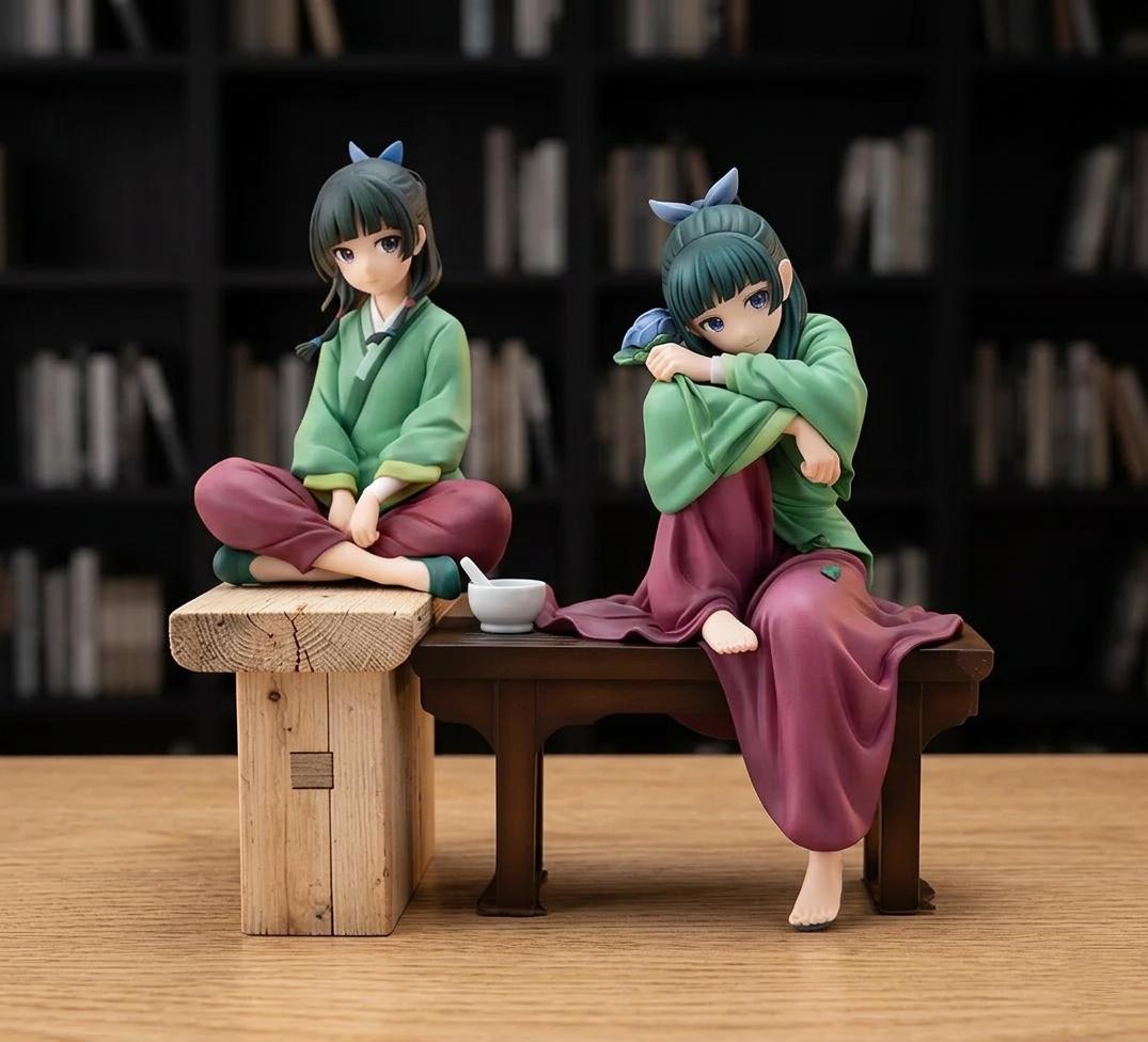 Lot De 2 Figurines Maomao The Apothecary Diaries - Statuettes PVC 14-17cm - Décoration Anime Collection