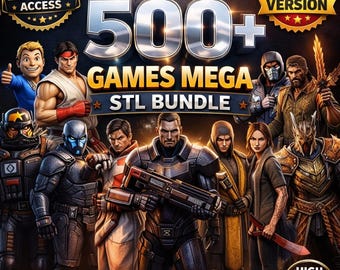 100GB+ Charaktere Spiele formen Tabletop RPG | Kreaturen, Requisiten | STL Miniaturen & Gelände