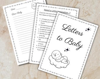 Baby Shower Letters To Baby Keepsake