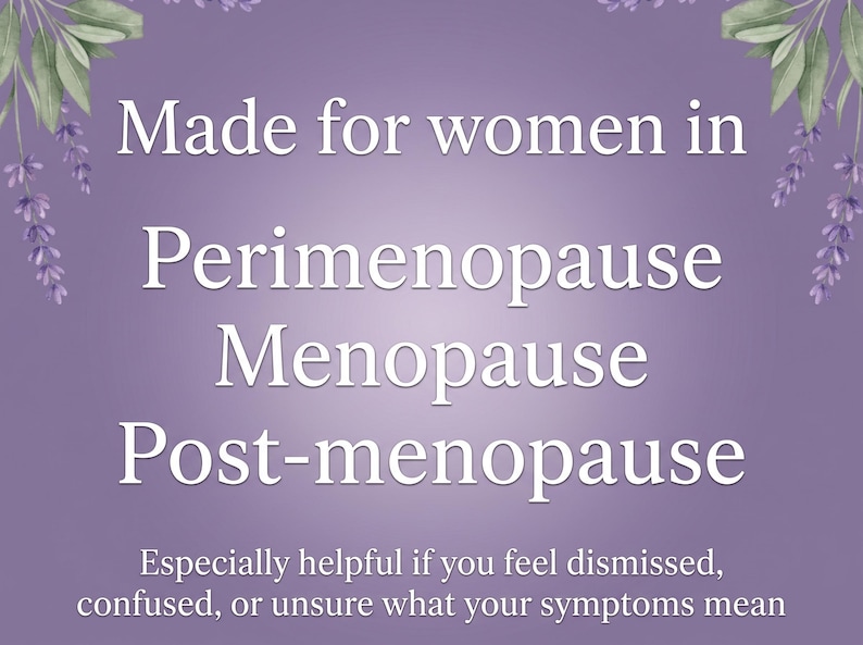 You’re Not Crazy, It’s Hormonal. Perimenopause Ebook With Printable ...