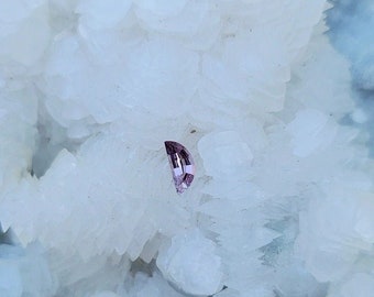 Montana Sapphire .33 Ct Half Moon Cut Pink, Lilac, Lavender, Muave