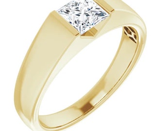 1 CT Lab Grown Diamond Ring in 14K Yellow or White Gold