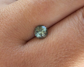 Montana Sapphire .92 CT Seafoam Aqua Round Cut