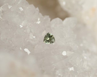 Montana Sapphire Green Trillion 0.55 Carat