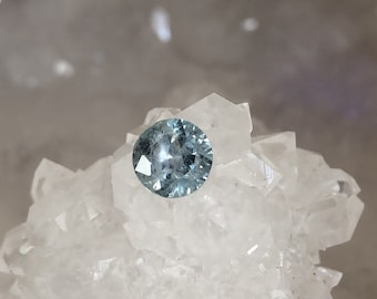 Montana Sapphire Light Blueish Gray Round Cut 1.0 Carat