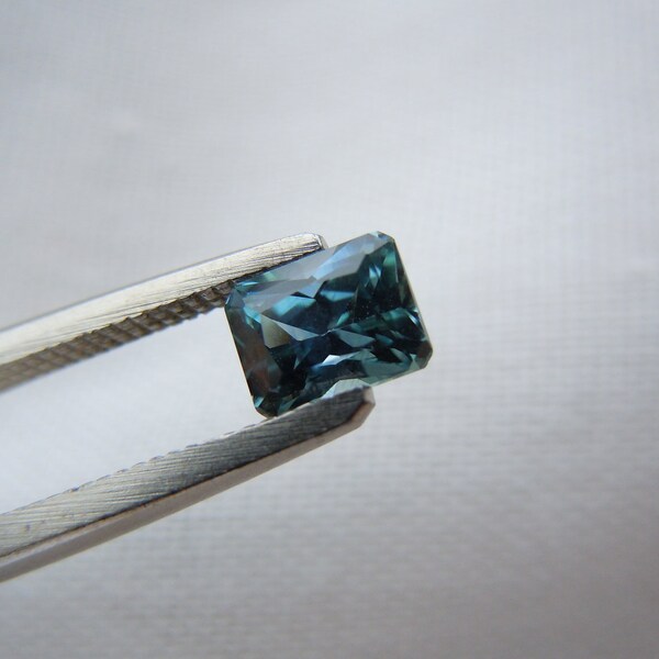 RESERVED: Payment plan for Genuine Montana Sapphire Radiant Cut .94 carat Blue/green excellent clarity loose gemstone for engagement