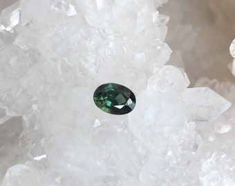 Madagascar Sapphire Deep Forest Green 1.05 Carat Oval Cut