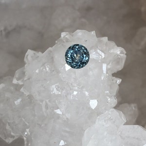 Montana Sapphire 1.17 Carat Blue Green Round Cut