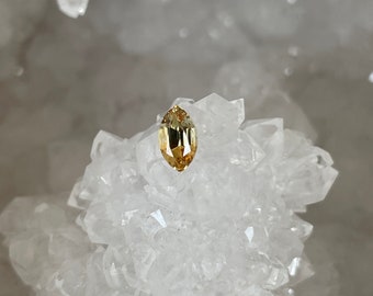 Montana Sapphire .77 CT Yellow Orange Marquise Cut