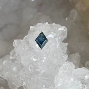 Montana Sapphire .74 CT Blue Teal Color Shift Lozenge Cut