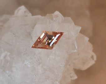 Spinel .95 CT Peach Lozenge Cut