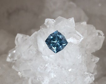 Montana Sapphire .89 Carat Blue Square Brilliant
