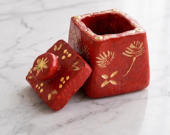 Keramische handgemaakte sieradendoos, organisator trinket schotel, handgemaakte aardewerk opbergdoos, ringhouder schotel, minimalistisch interieur cadeau voor haar