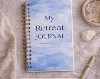 Guided Retreat Reflection Journal | Printable Retreat Workbook for Hosts & Attendees | Before, During and After Retreat Journal