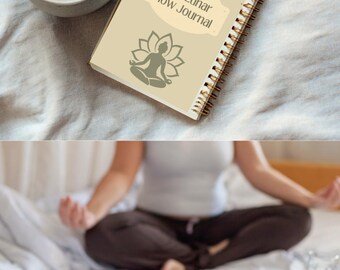 The Lunar Flow Journal | Moon-Led Yoga & Reflection Journal | New + Full Moon Practice | Printable Digital Journal