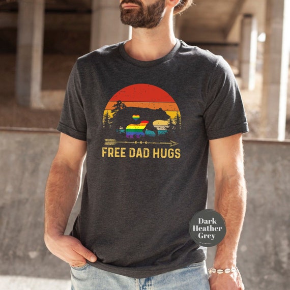 Bear Free Dad Hugs Shirt Fathers Day 