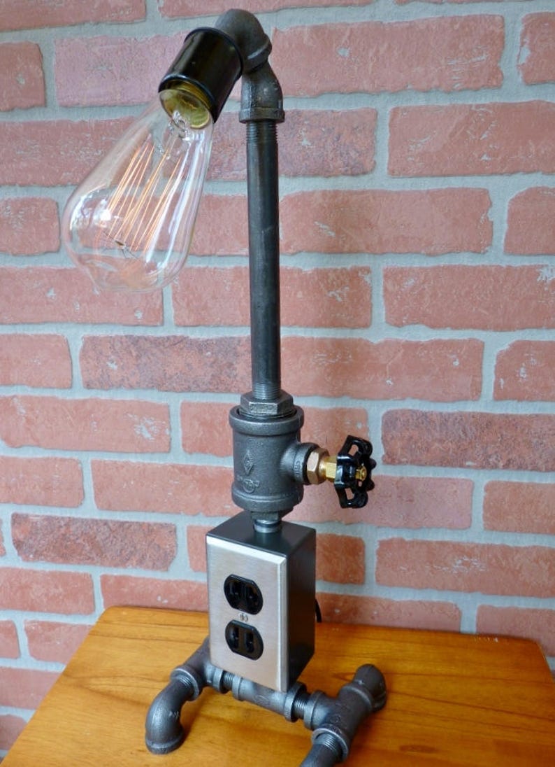 FAUCET HANDLE DIMMER Pipe lamp with faucet dimmer electric Etsy