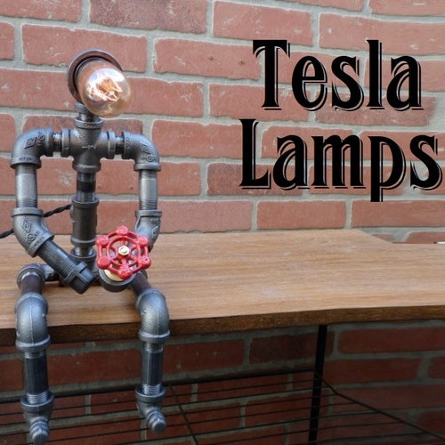 Robot Iron Pipe Lamp FAUCET HANDLE DIMMER Switch Displays on Etsy