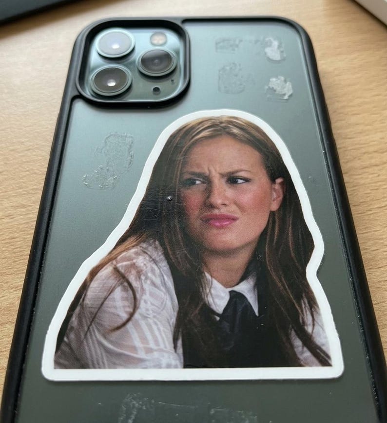Disgusted Reaction Meme Sticker, Funny Gross Reaction Vinyl Sticker ...