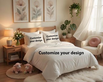 Custom Photo Duvet Cover Set, Personalized Bedding Set, Gift For Her