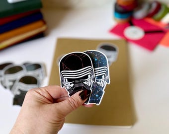 Star Wars Kylo Ren Helmet Waterproof Sticker
