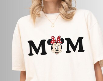 Comfort Colors® Disney Minnie Mom Shirt, Disney Mothers Day Trip Shirt, Minie Mouse Shirt
