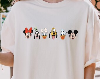 Comfort Colors® Mickey and Friends Shirt, Mickey Mouse Tee, Disney World T Shirt, Mickey and Co Gift, Disney Friends Tees