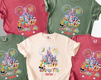 Comfort Colors® Disney Trip 2026 Shirt, Disney Family Vacation Shirt, Disney World Family Shirt 2026