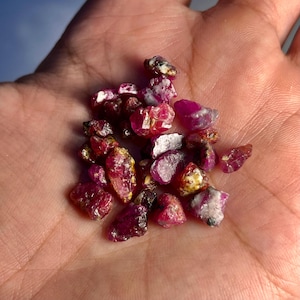 53.50 Ct Natural Afghanistan Ruby Rough Parcel – Facet Grade