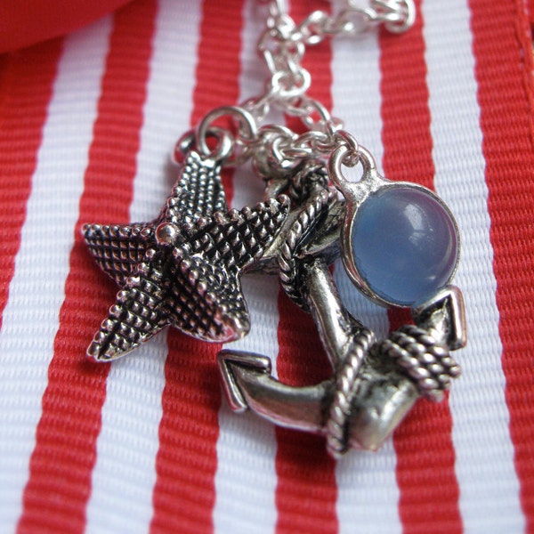 Anchors Aweigh Charm Necklace FREE SHIPPING