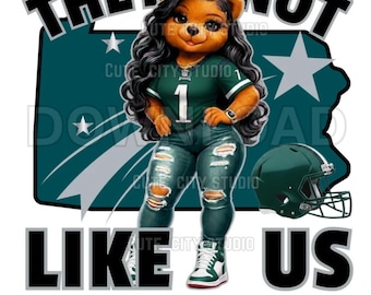 Eagles Football Bear Girl PNG, Philadelphia Sports Sublimacja (pobieranie cyfrowe)